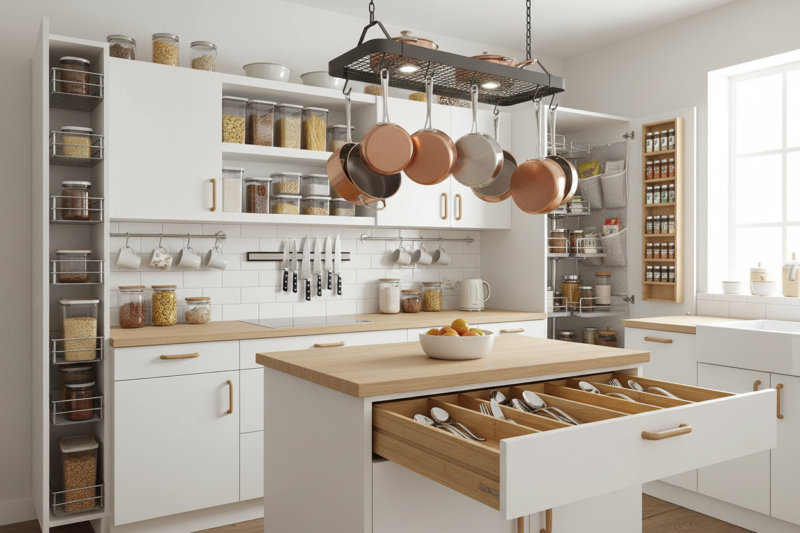 Top Space-Saving Kitchen Layouts & Storage Ideas for 2026
